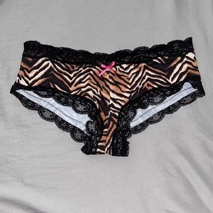 Zebra print hipster panty